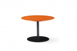 极简风格品牌高级别墅会所家具现代简约时尚设计橙色茶几