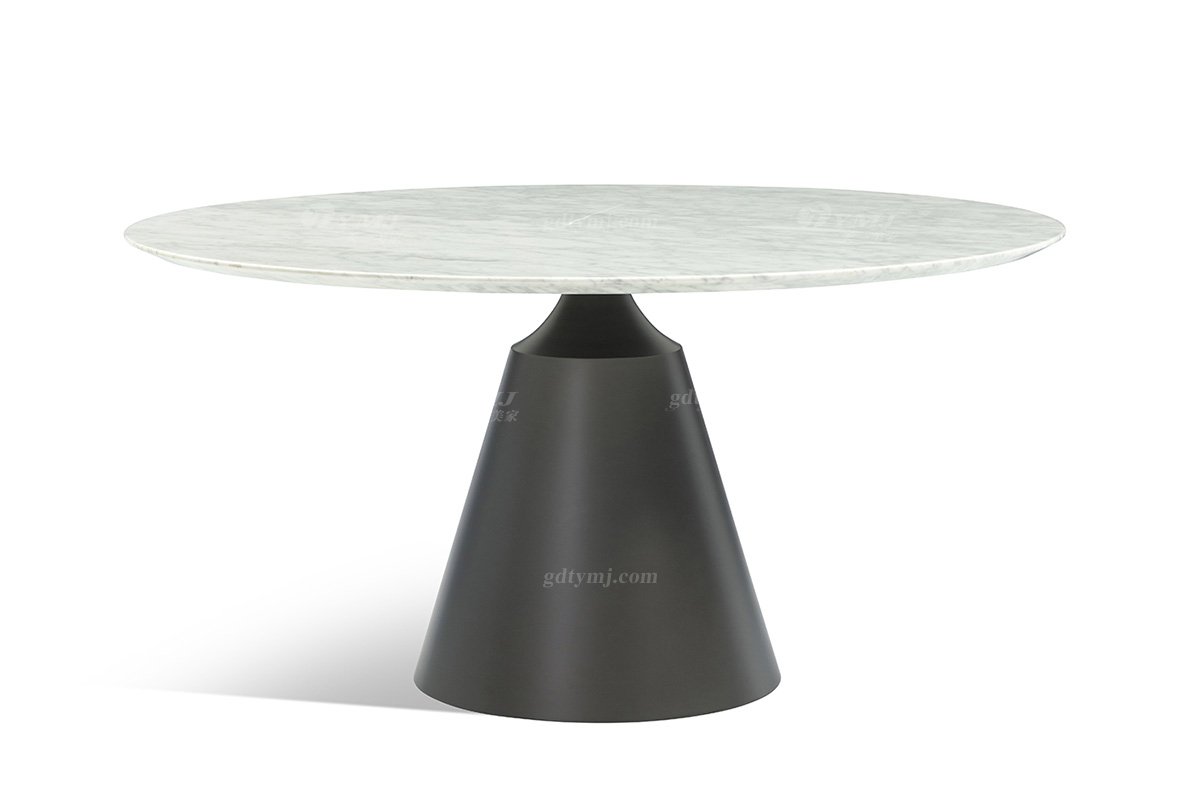 极简风格意式品牌LUTUBE视频在线观看别墅会所家具简约圆餐桌