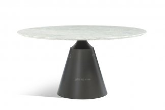 极简风格意式品牌LUTUBE视频在线观看别墅会所家具简约圆餐桌