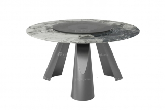 极简风格家具品牌LUTUBE视频在线观看别墅会所简约现代大理石圆餐桌