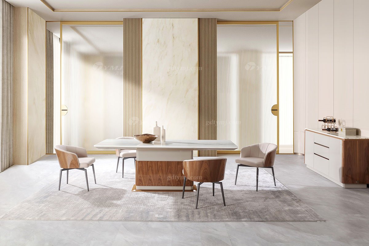 轻奢后现代风格家具LUTUBE视频在线观看会所别墅家具品牌时尚餐椅CC051餐椅