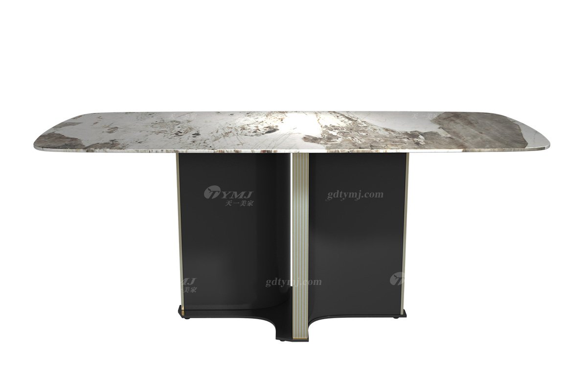 极简风格家具品牌LUTUBE视频在线观看别墅会所简约时尚岩板家用长餐台