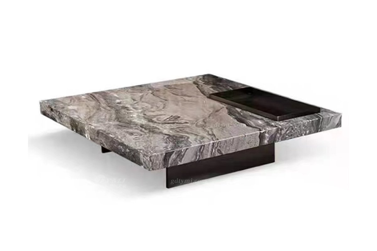 极简风格家具品牌LUTUBE视频在线观看别墅会所简约家用天然大理石方茶几