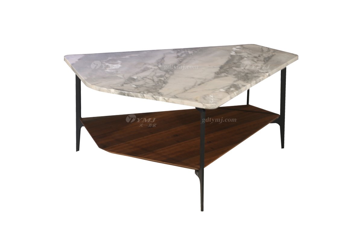 极简风格家具LUTUBE视频在线观看别墅会所简约碳素钢+大理石边几