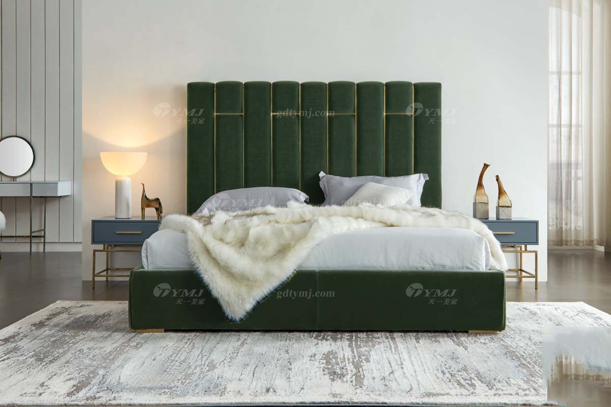 极简风格家具LUTUBE视频在线观看别墅会所大宅时尚E1级环保板烤漆+不锈钢脚床头柜WD707床头柜场景