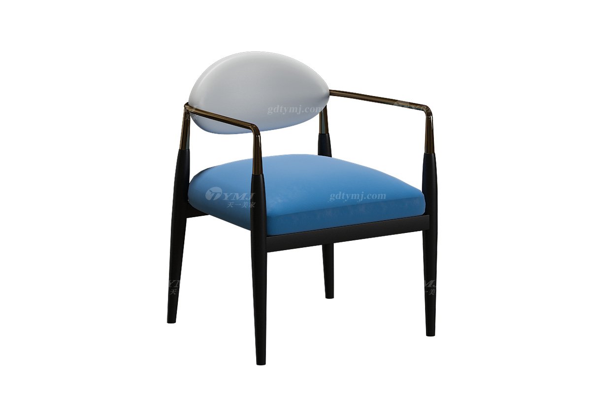 极简风格家具LUTUBE视频在线观看别墅会所大宅简约实木皮布艺餐椅