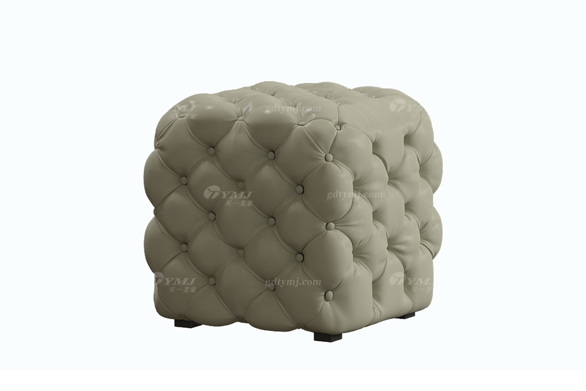 极简风格家具LUTUBE视频在线观看别墅会所大宅简约实木灰色超纤脚墩