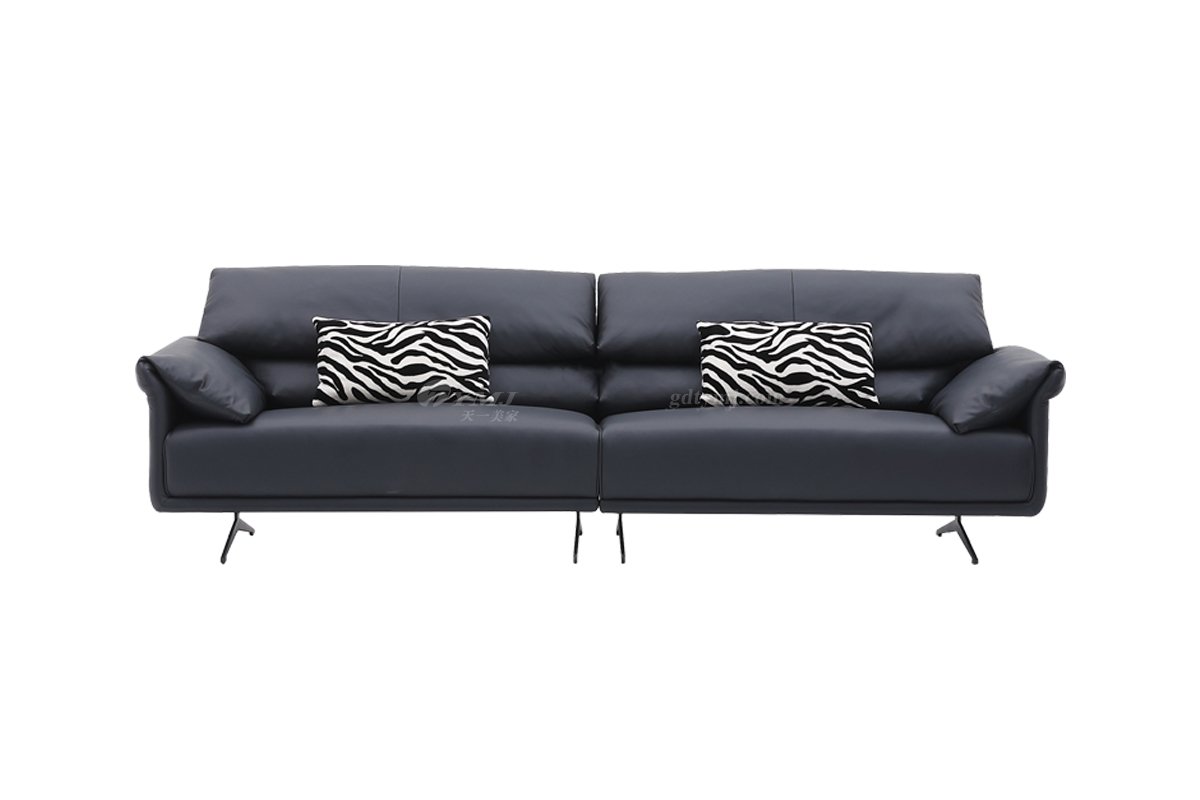 意式极简风格家具LUTUBE视频在线观看别墅会所大宅时尚简约实木真皮四位沙发