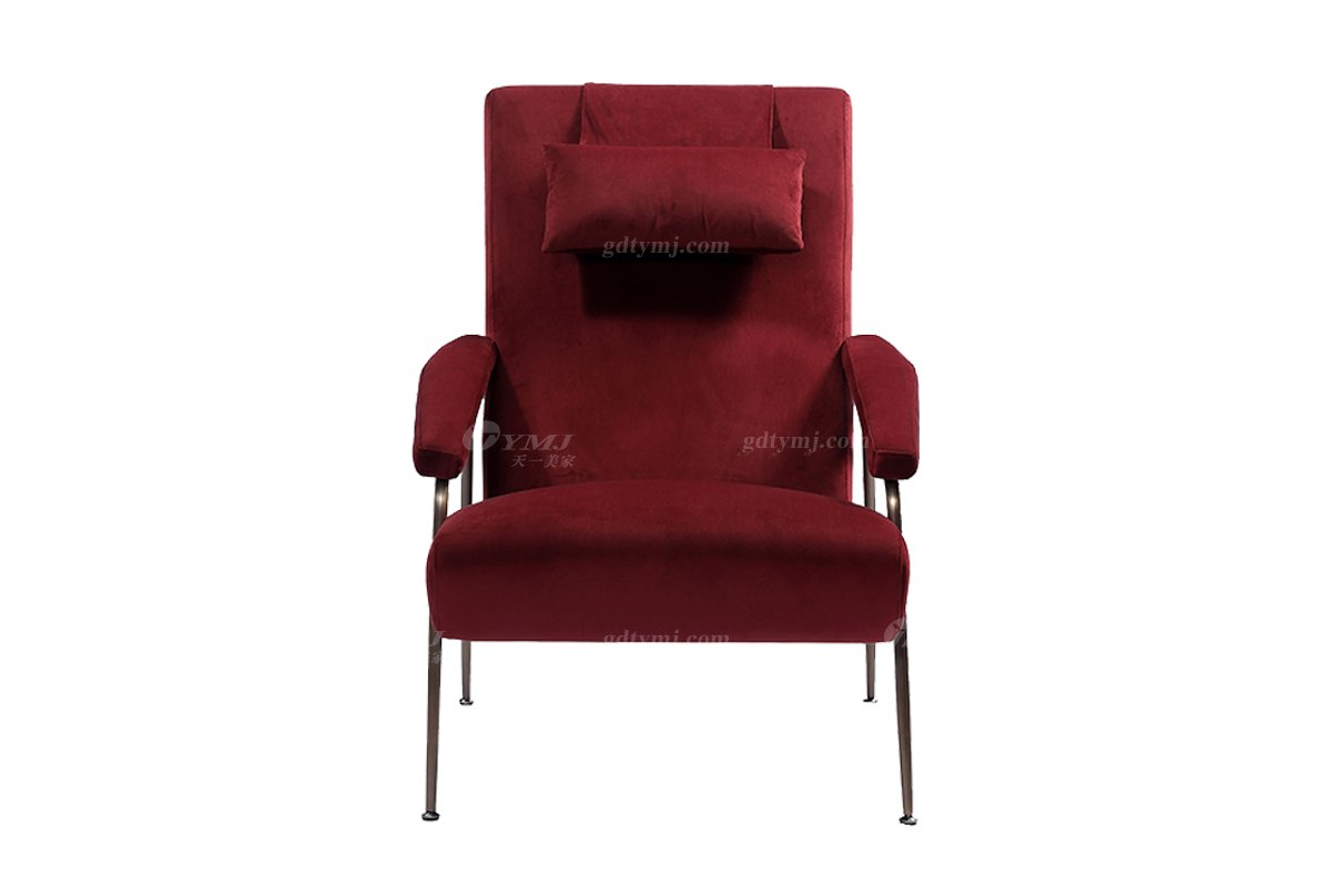 意式极简风格家具LUTUBE视频在线观看别墅会所大宅舒适时尚简约红色休闲椅