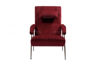 意式极简风格家具LUTUBE视频在线观看别墅会所大宅舒适时尚简约红色休闲椅