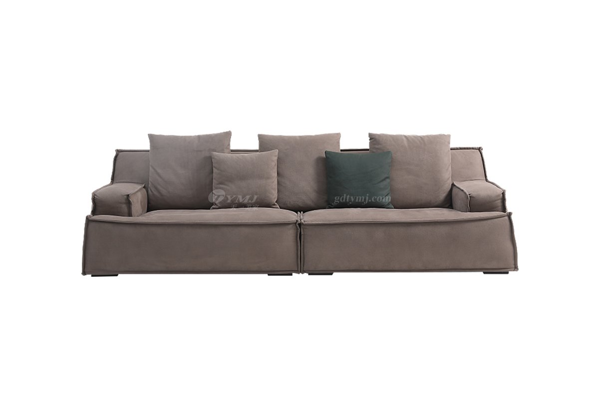 意式极简风格家具LUTUBE视频在线观看别墅会所大宅时尚简约实木布艺四位沙发