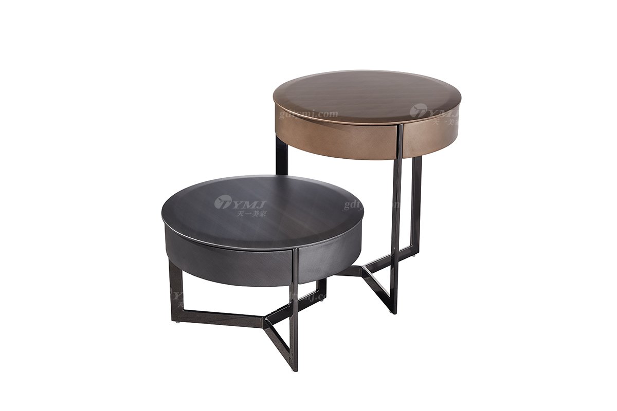 时尚LUTUBE视频在线观看意式极简家具别墅大宅家用不锈钢五金脚床头柜