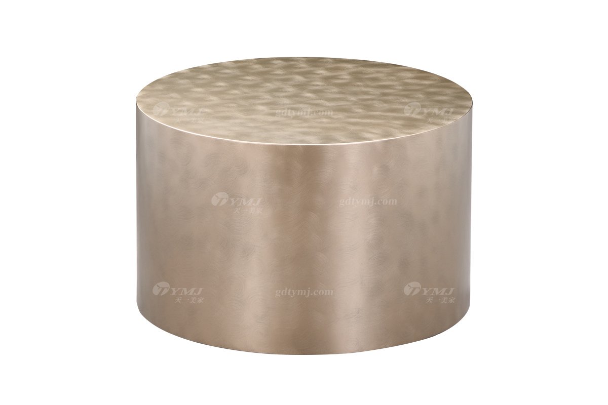 时尚LUTUBE视频在线观看意式极简家具别墅家用豪宅奢华青古铜色乱纹小圆几