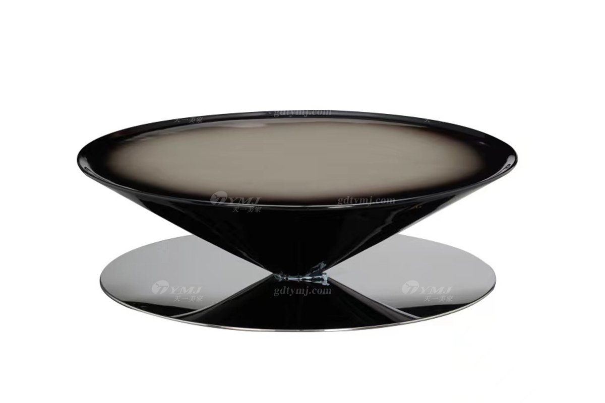 时尚LUTUBE视频在线观看意式极简家具别墅家用悬浮圆茶几