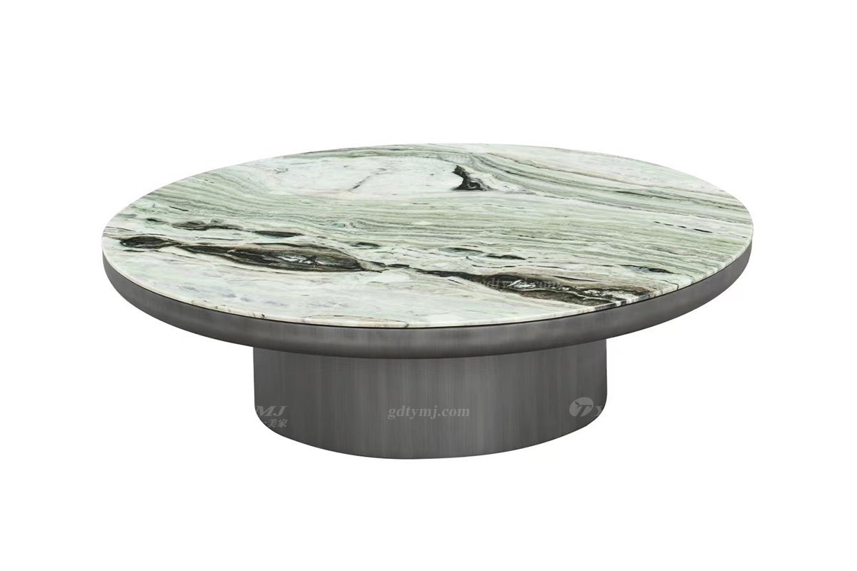 时尚LUTUBE视频在线观看意式极简家具别墅家用奢华绿水鬼奢石大圆几18023小圆几