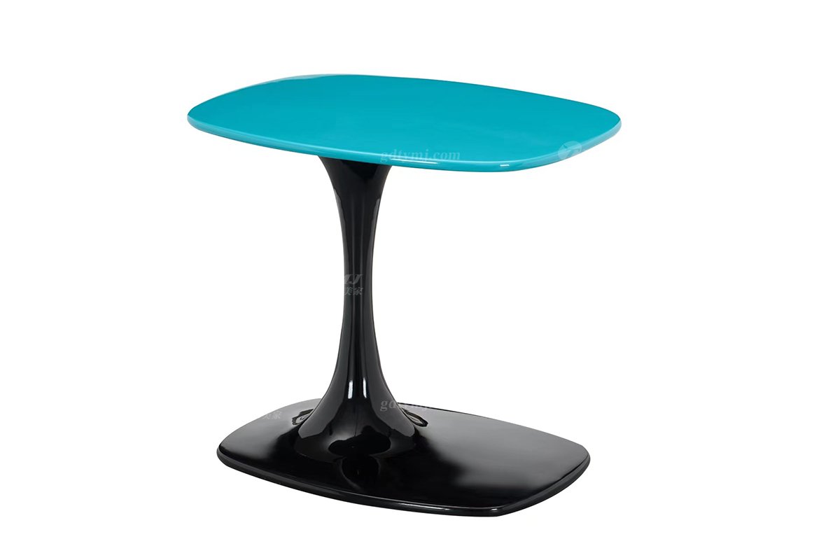 时尚LUTUBE视频在线观看意式极简家具别墅家用星空蓝亮光烤漆长角几