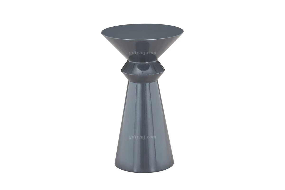 时尚LUTUBE视频在线观看意式极简家具别墅家用创意灰色烤漆角几