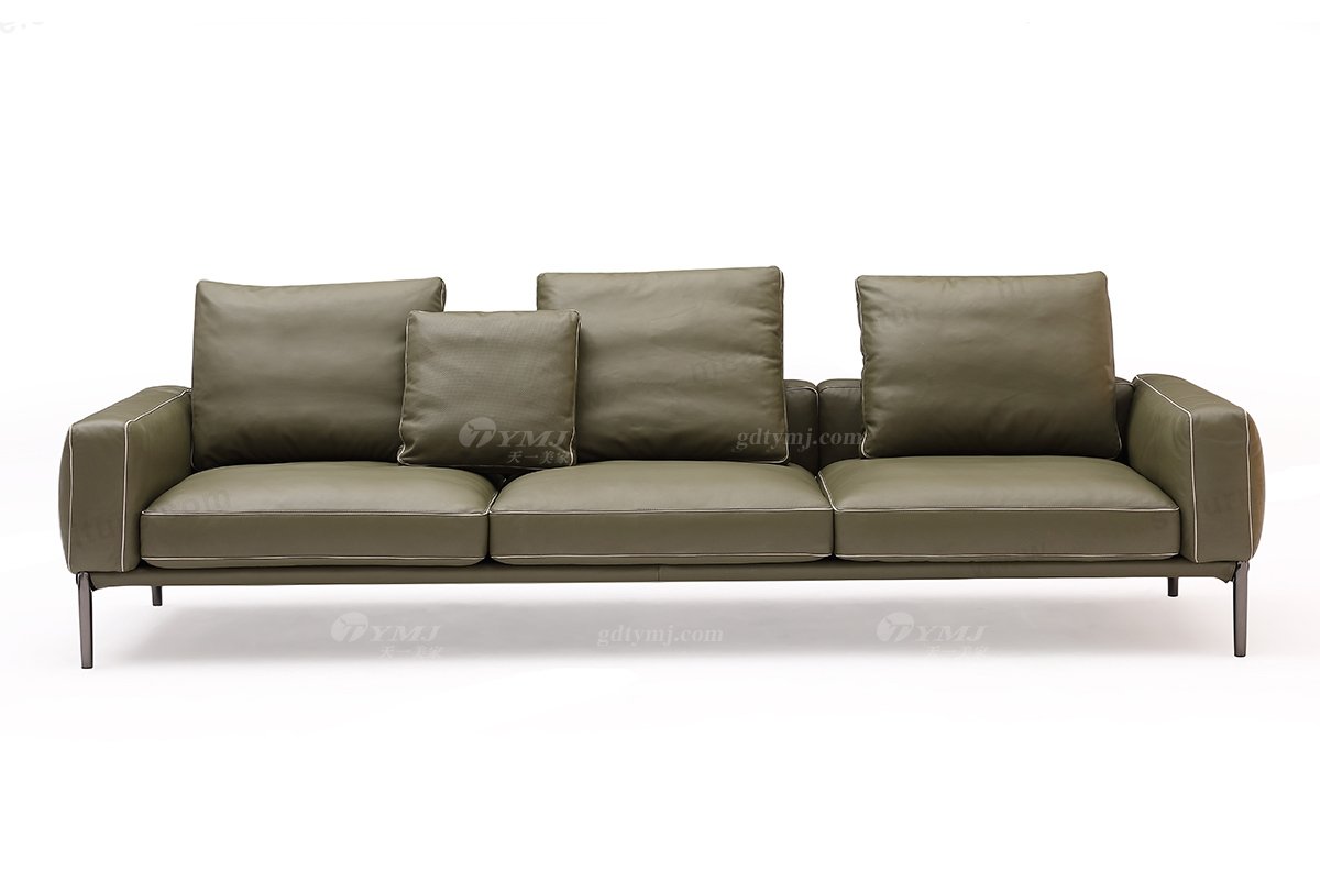 时尚LUTUBE视频在线观看现代极简家具别墅大宅家用皮艺四位沙发
