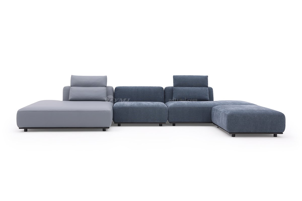 时尚LUTUBE视频在线观看现代极简家具别墅大宅家用舒适皮布艺组合沙发