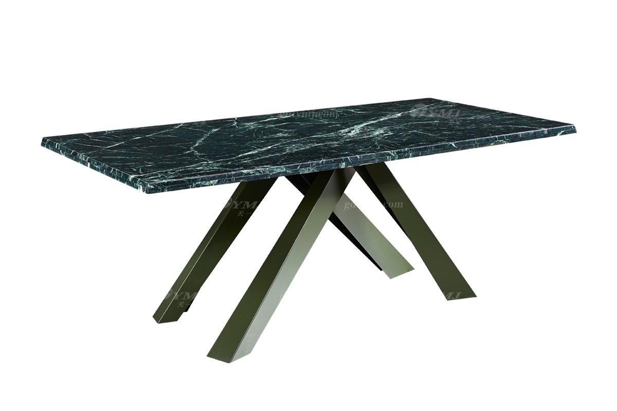  现代简约家具LUTUBE视频在线观看别墅会所家用时尚天然大理石长餐桌