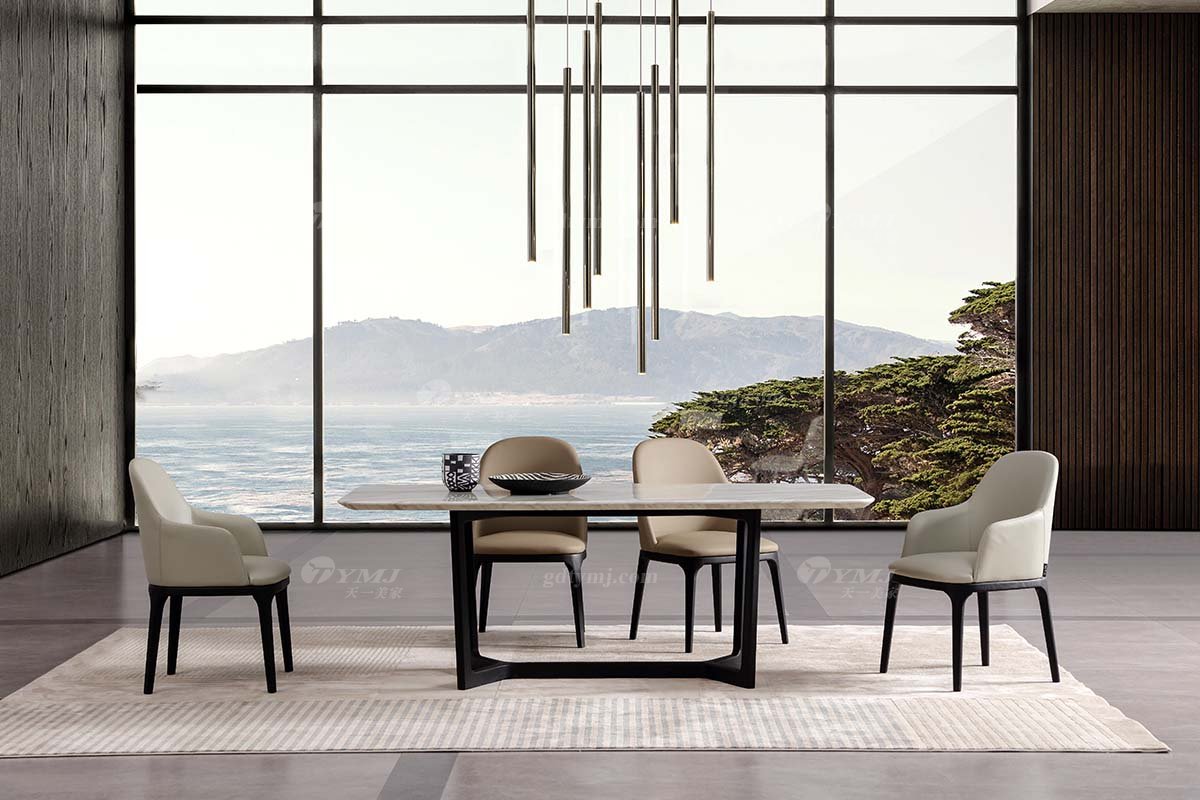  现代简约家具LUTUBE视频在线观看别墅会所家用时尚进口岩板长餐台21012A-1场景2