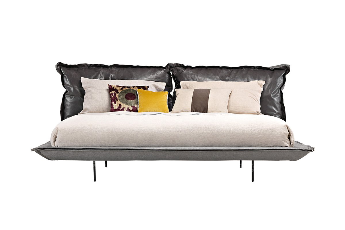  现代简约家具LUTUBE视频在线观看别墅会所家用时尚舒适创意工业风大床婚床双人床