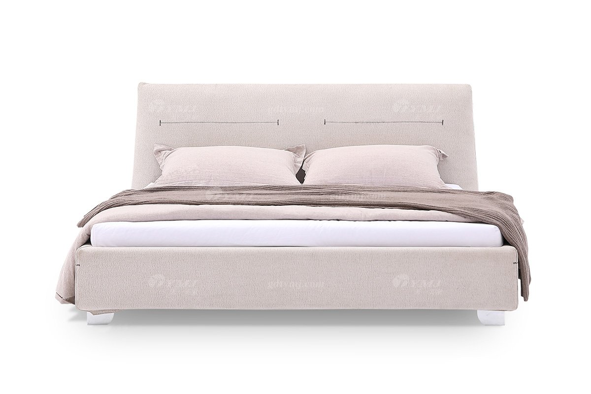  现代简约家具LUTUBE视频在线观看别墅会所家用时尚舒适布艺主卧大床婚床双人床