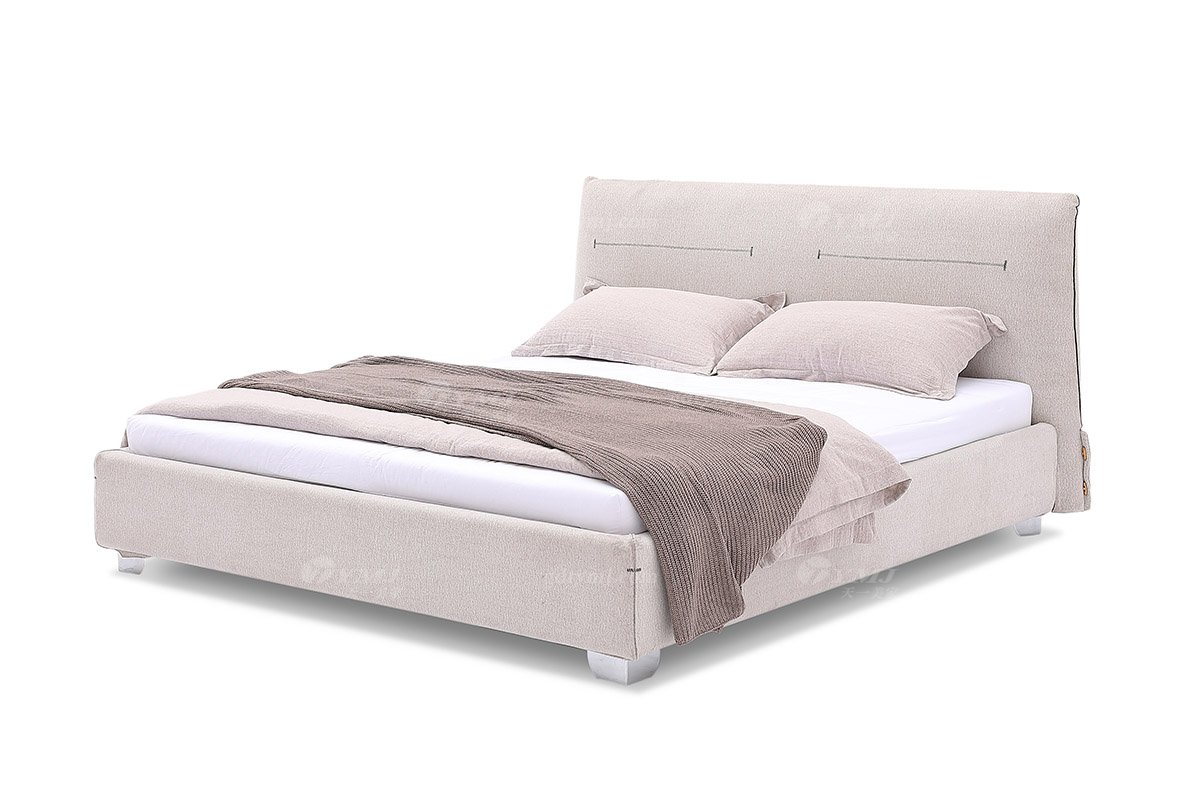  现代简约家具LUTUBE视频在线观看别墅会所家用时尚舒适布艺主卧大床婚床双人床K3250-1