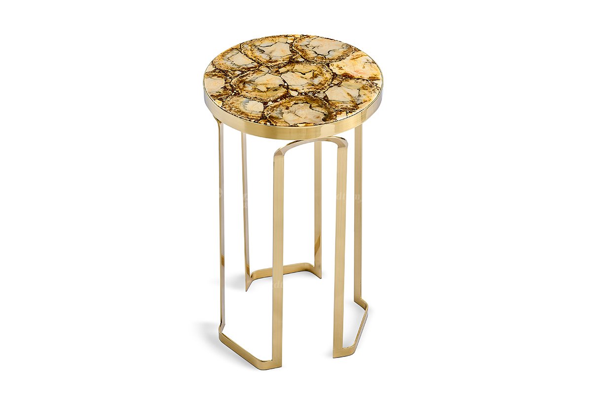 意式LUTUBE官方最新免费破解版LUTUBE视频在线观看别墅会所家用时尚高级钛金属圆几边几