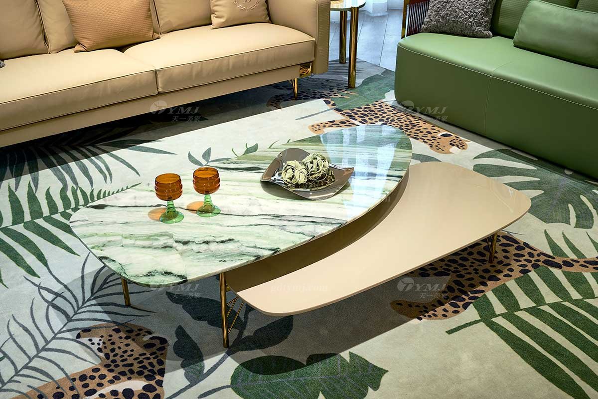 意式LUTUBE官方最新免费破解版LUTUBE视频在线观看别墅会所家用时尚高级钛金属+天然大理石长几FB118H3场景（1）