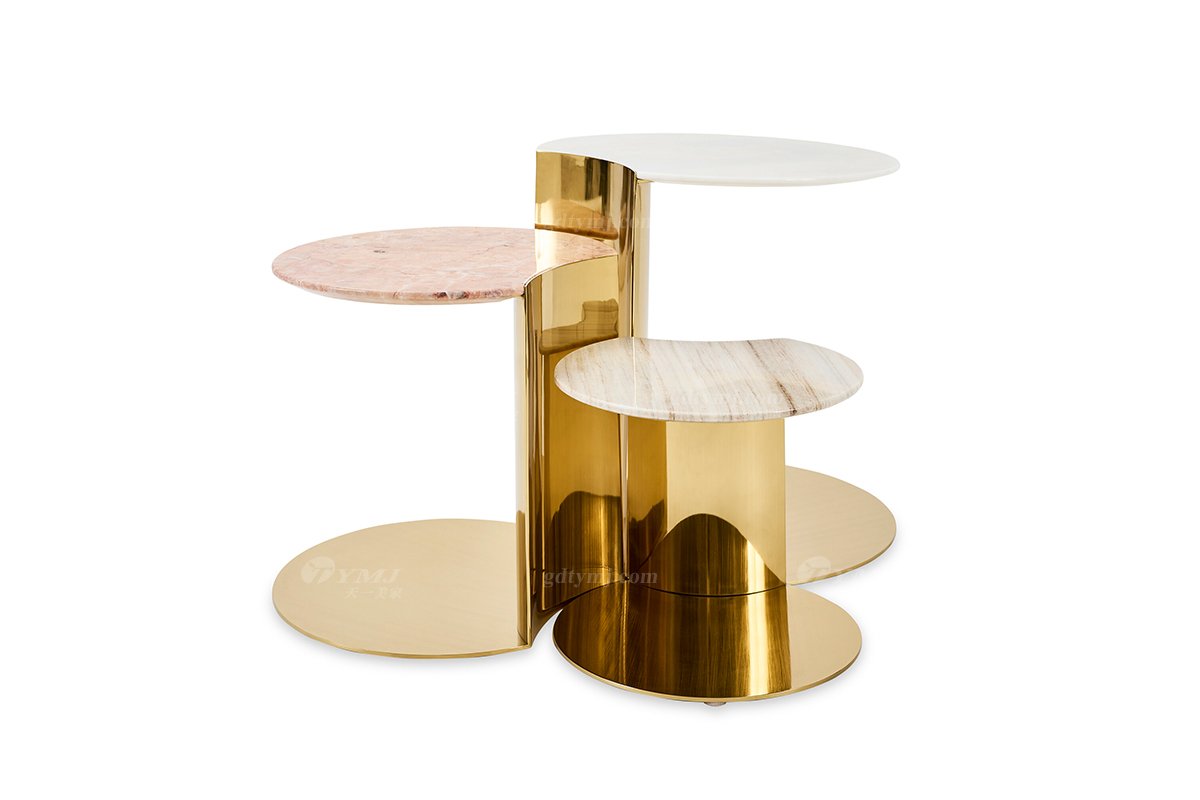 意式LUTUBE官方最新免费破解版LUTUBE视频在线观看别墅会所家用时尚创意高级钛金属小圆几角几组合