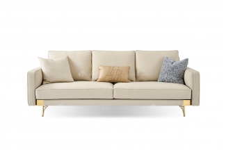 意式LUTUBE官方最新免费破解版LUTUBE视频在线观看别墅会所家用时尚高级金属脚灰色真皮三位沙发