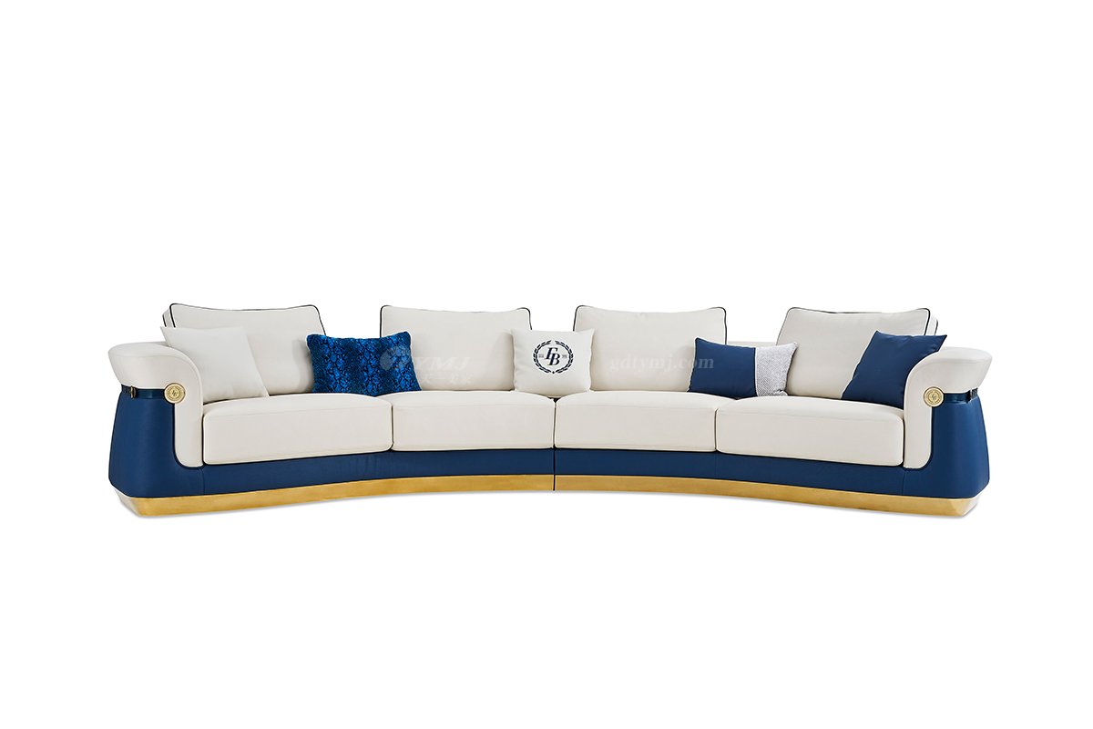 意式LUTUBE官方最新免费破解版LUTUBE视频在线观看别墅会所家用时尚舒适大气四人位弧形沙发