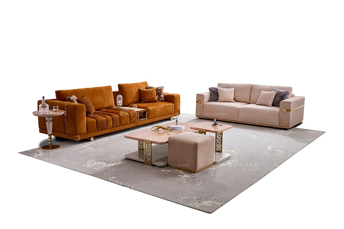 意式LUTUBE官方最新免费破解版LUTUBE视频在线观看别墅会所家用时尚舒适大气卡其色三位沙发FB129SF3场景