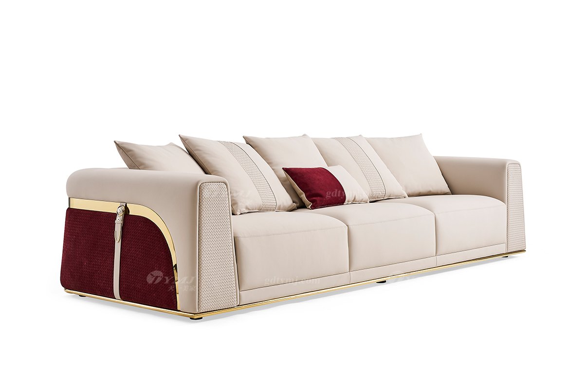 意式LUTUBE官方最新免费破解版LUTUBE视频在线观看别墅会所家用时尚舒适大气豪宅真皮二人位沙发三人位沙发FB131SF3-1