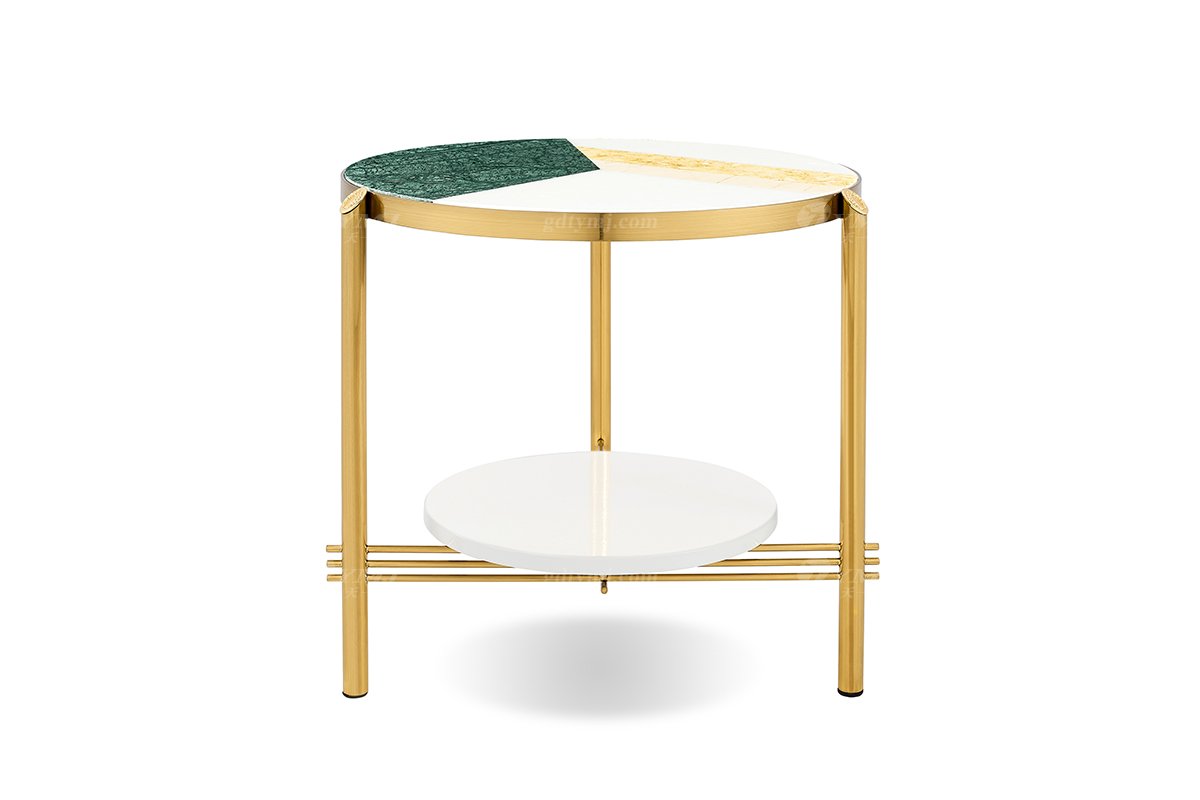 意式LUTUBE官方最新免费破解版LUTUBE视频在线观看别墅会所家用时尚创意高级天然大理石拼花小圆几