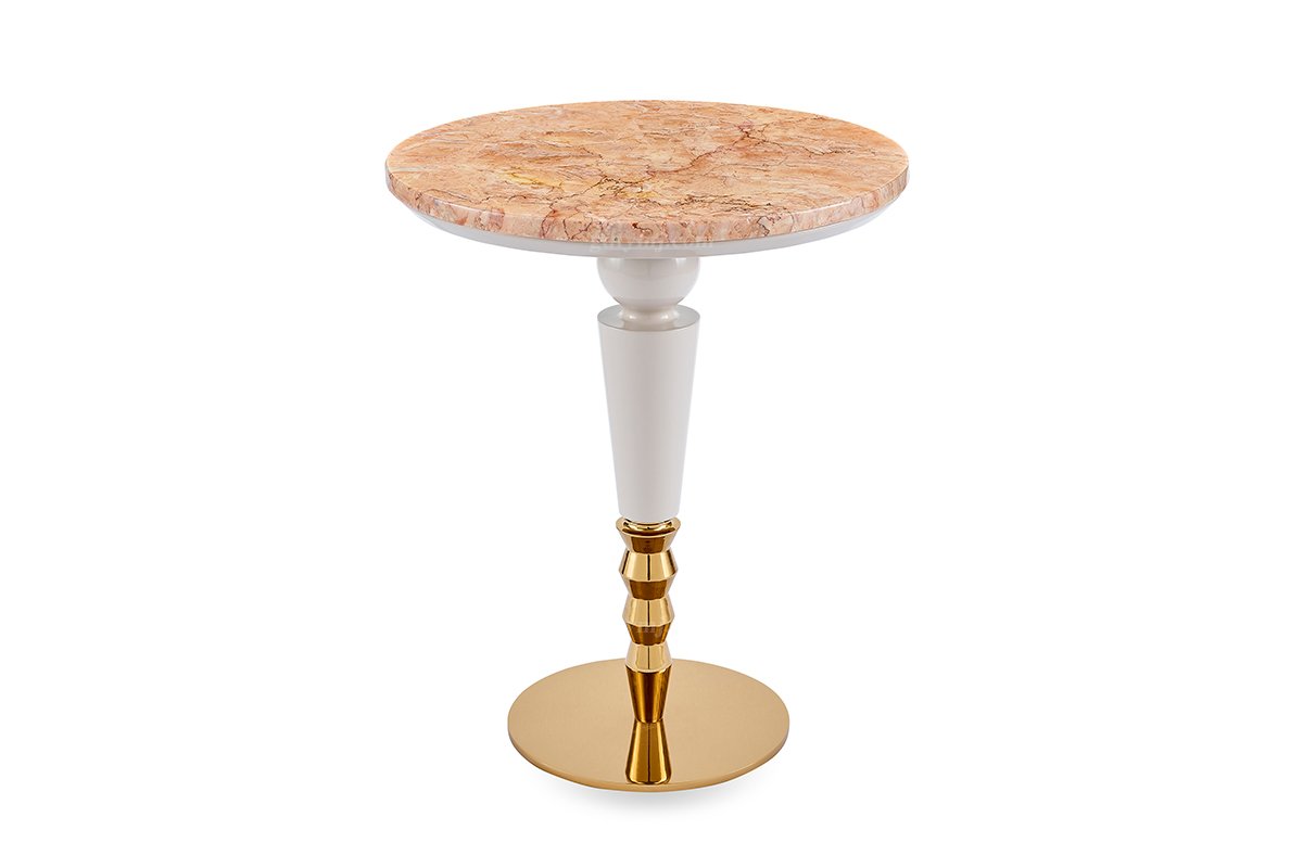 意式LUTUBE官方最新免费破解版LUTUBE视频在线观看别墅会所家用时尚高级钛金属小圆几角几FB106H2RB（1）