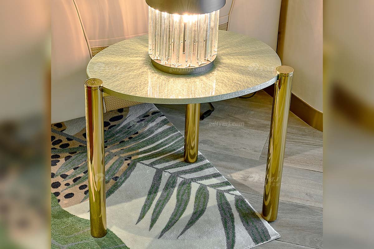 意式LUTUBE官方最新免费破解版LUTUBE视频在线观看别墅会所家用时尚高级钛金属边几FB118H2LL场景