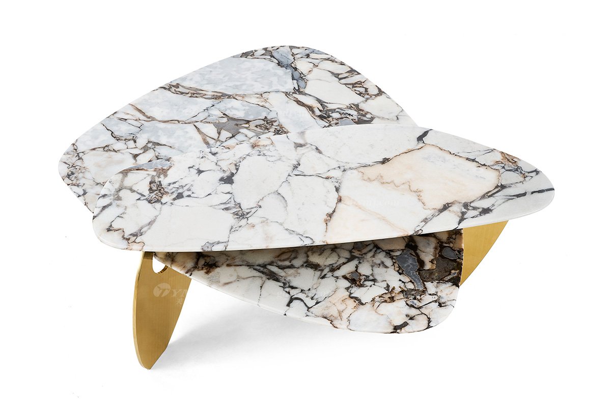 意式LUTUBE官方最新免费破解版LUTUBE视频在线观看别墅会所家用时尚高级钛金属+大象白大理石大茶几FB130H4ELY（1）