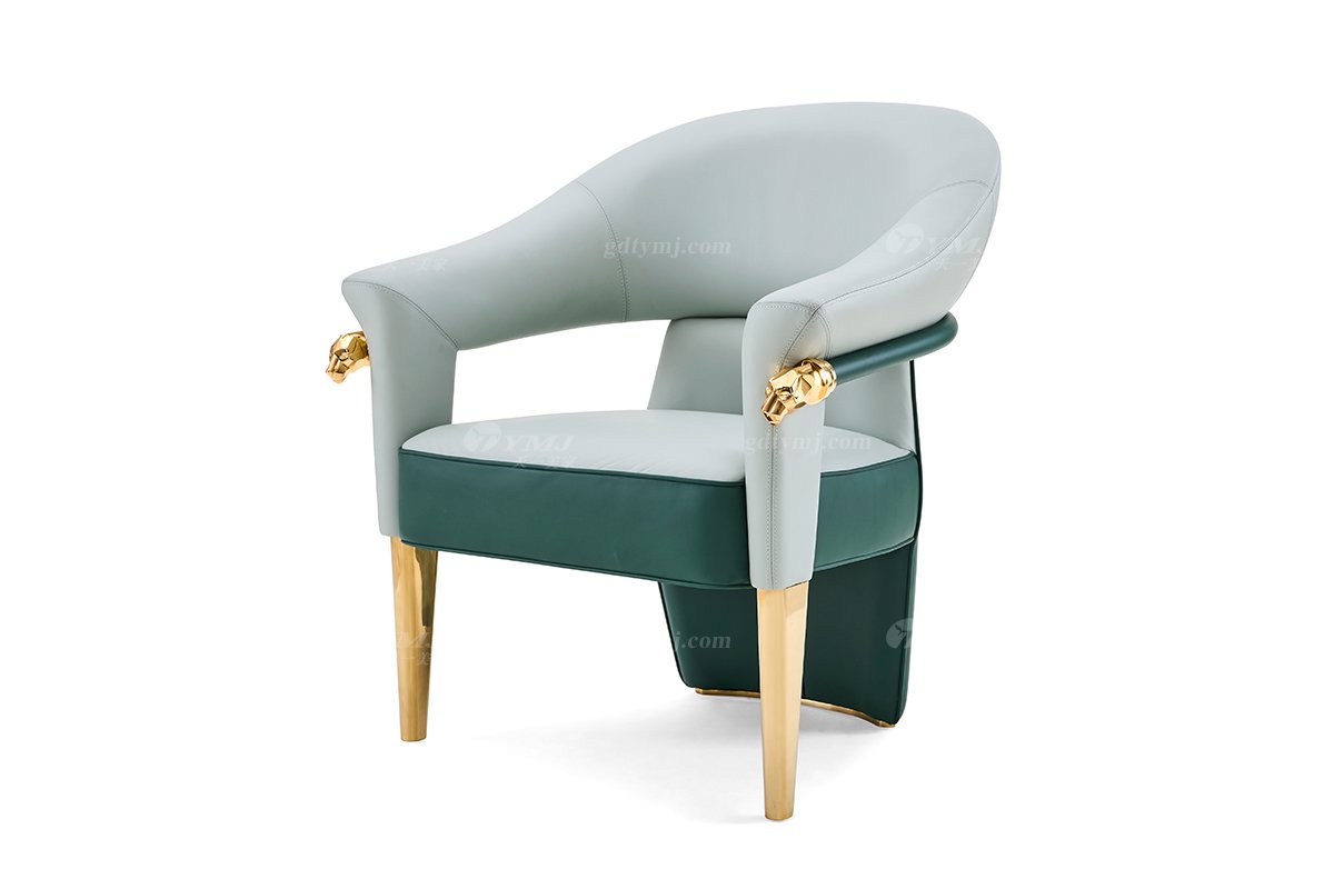 意式LUTUBE官方最新免费破解版LUTUBE视频在线观看别墅会所大宅家用全真皮+金属茶椅休闲椅FB123CY（1）