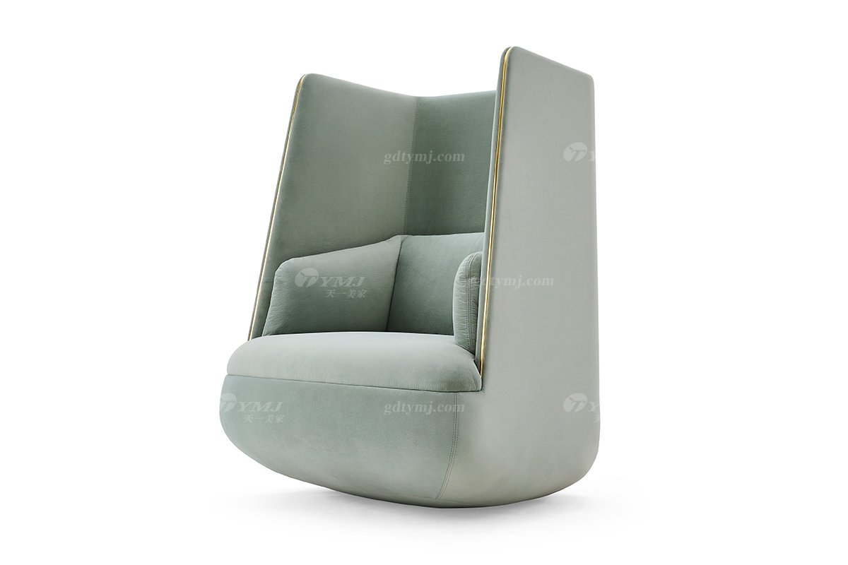 意式LUTUBE官方最新免费破解版LUTUBE视频在线观看别墅会所大宅家用时尚创意浅绿皮艺不倒翁椅FB308CH（1）