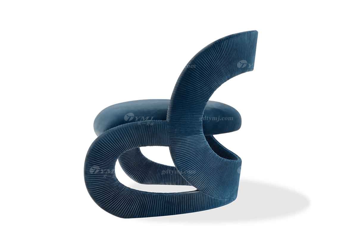 意式雅奢风格家具LUTUBE视频在线观看别墅会所家具时尚创意布艺休闲椅LC2302休闲椅1