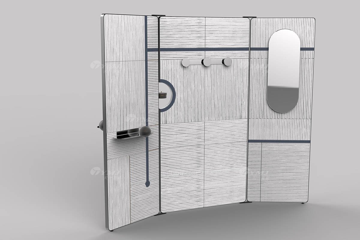 意式雅奢风格家具LUTUBE视频在线观看别墅会所家具时尚简约实木屏风LF2301屏风1