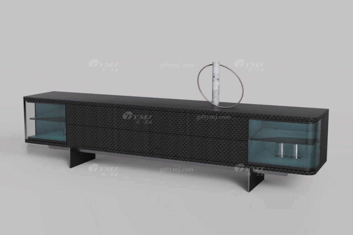 意式雅奢风格家具LUTUBE视频在线观看别墅会所家具时尚简约电视柜LH2302电视柜