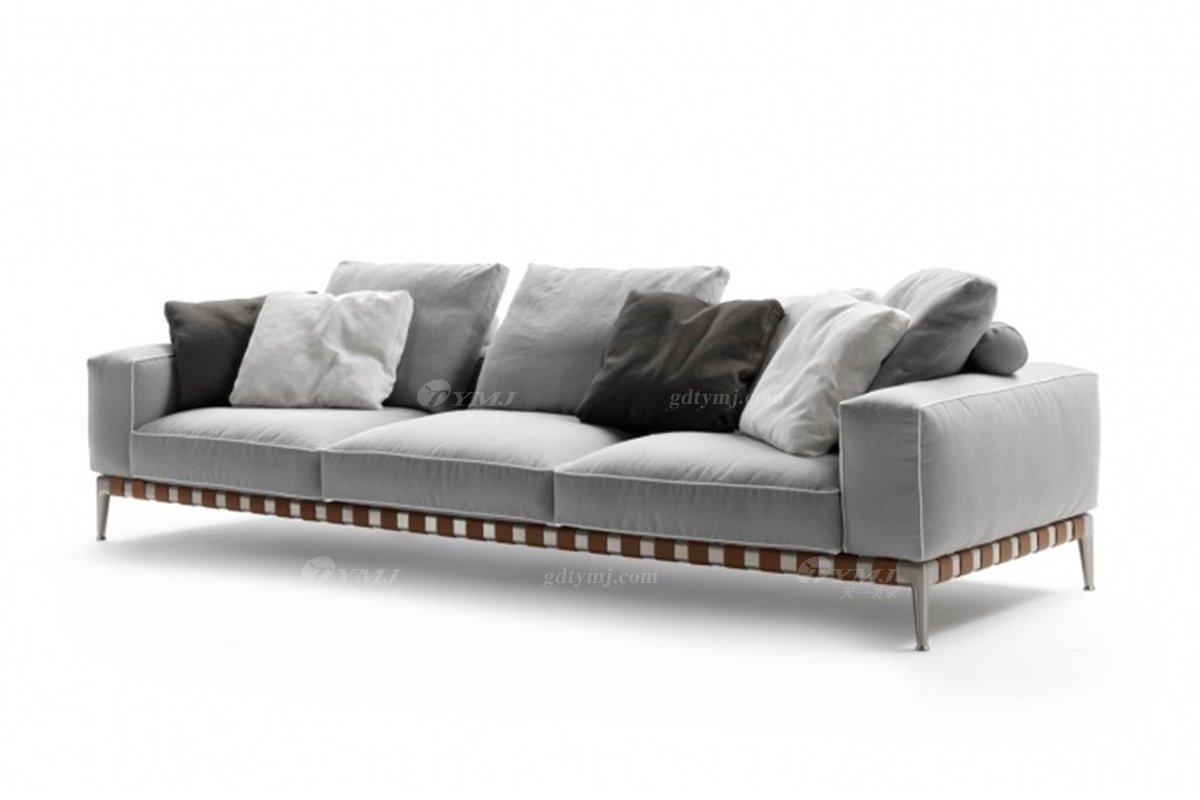 意式雅奢风格家具LUTUBE视频在线观看别墅会所家具时尚舒适家用三位沙发LS2203沙发1