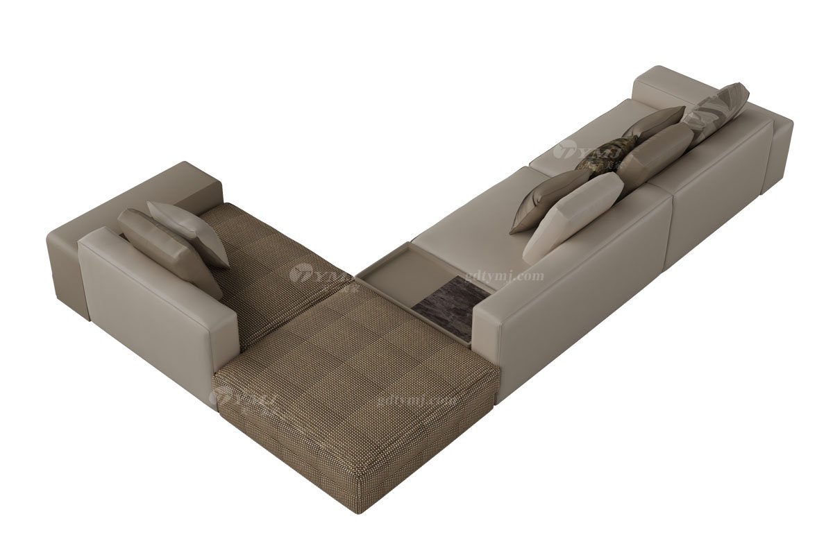 意式雅奢风格家具LUTUBE视频在线观看别墅会所家具时尚大气豪宅超纤组合沙发LS2209沙发1