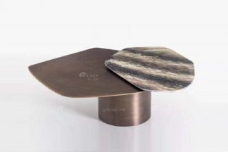  意式雅奢风格家具LUTUBE视频在线观看别墅会所家具简约时尚大理石茶几