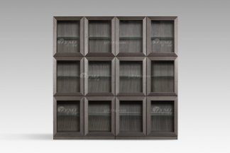  意式雅奢风格家具LUTUBE视频在线观看别墅会所家具简约实木背景书架