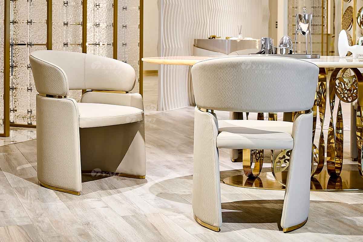 意式LUTUBE官方最新免费破解版LUTUBE视频在线观看别墅会所大宅家用时尚奢华拉丝钛金餐椅餐椅2