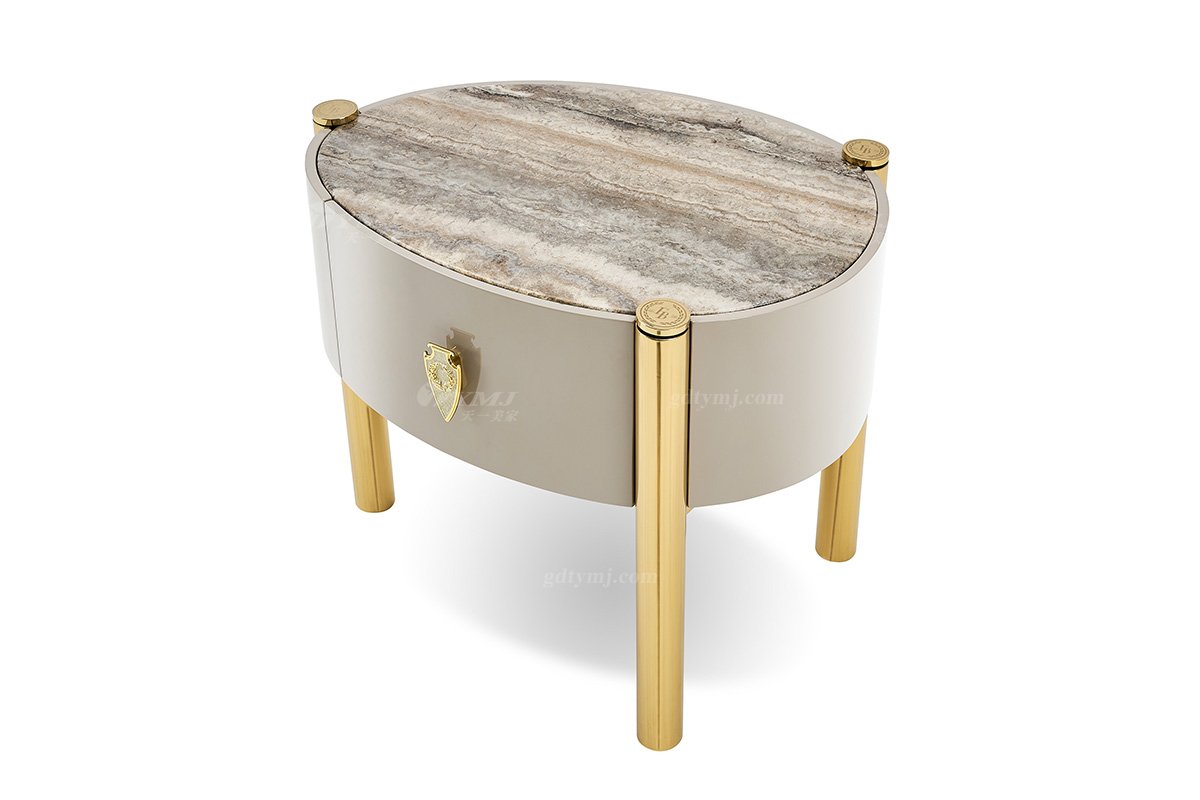 意式LUTUBE官方最新免费破解版LUTUBE视频在线观看别墅会所豪宅家用时尚奢华大理石+钛金属床头柜118B22床头柜1